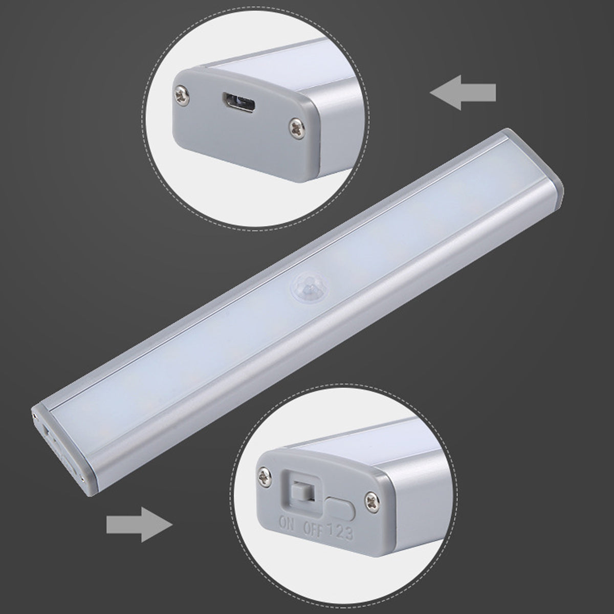 Let There Be Light 20 Motion LED Lights Rechargeable Battery Vista Shops