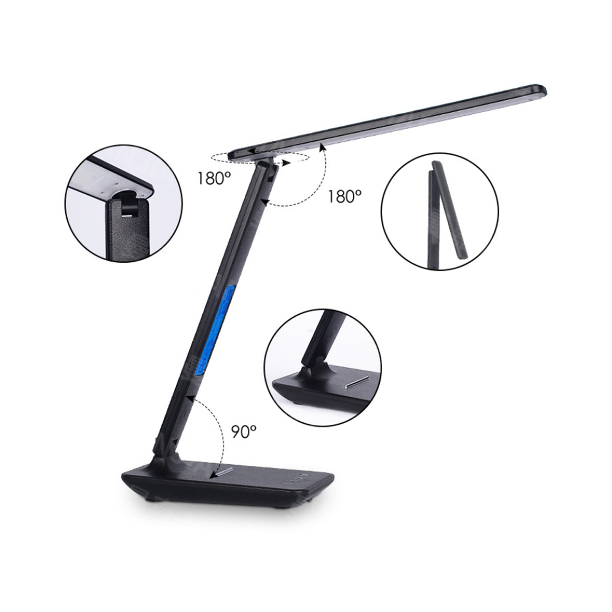 Lamp Plus 3 in 1 Lamp With Phone Charger, Clock And Thermostat Vista Shops