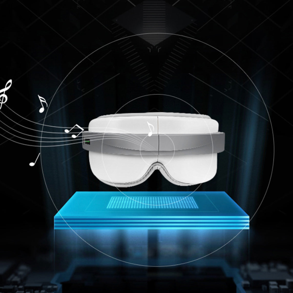 EyeLux Hot And Cold Massager With Bluetooth Music Player Vista Shops
