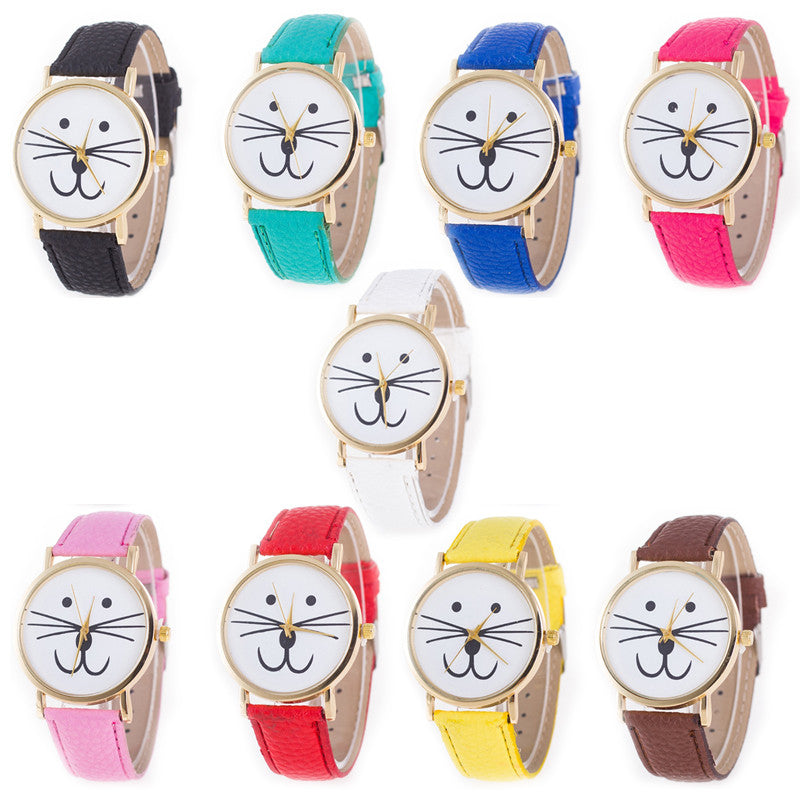 Mr. Whiskers Cat Watches 9 lives And 9 colors Vista Shops