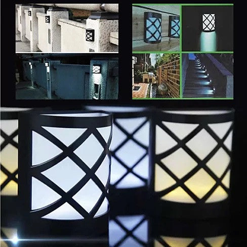 Spotlight Solar Wall Light In Lattice Design Vista Shops