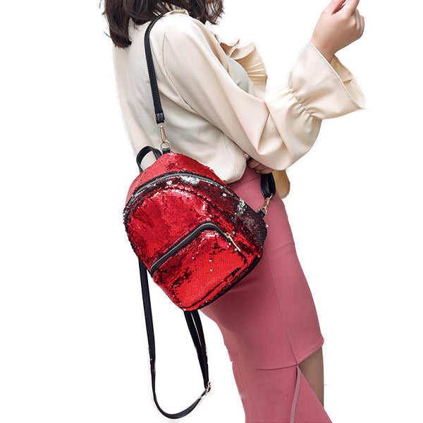 Let it Twinkle Sequin Backpack Pretty and Practical Vista Shops