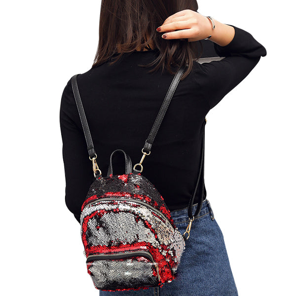 Let it Twinkle Sequin Backpack Pretty and Practical Vista Shops