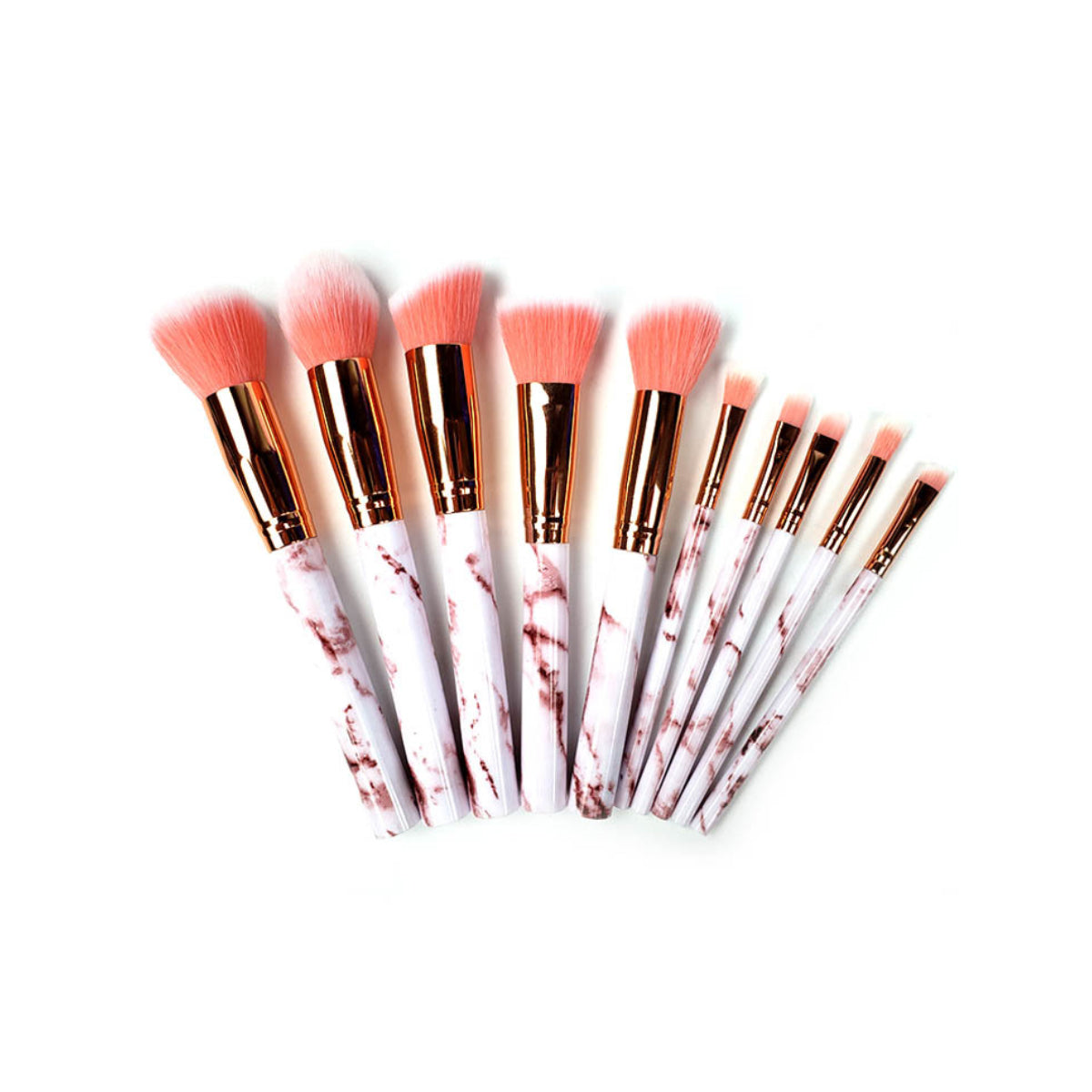 La Canica 10 In 1 Makeup Brush Set With Travel Friendly Container Vista Shops