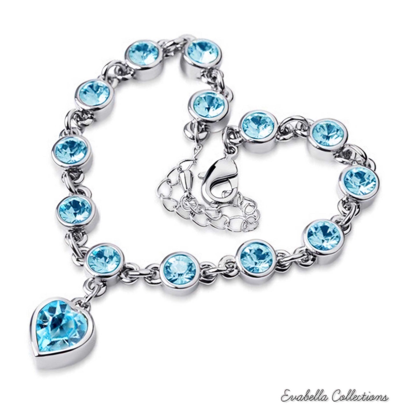 Happy Hearts Swarovski Crystal Clear And Colorful Bracelets VistaShops