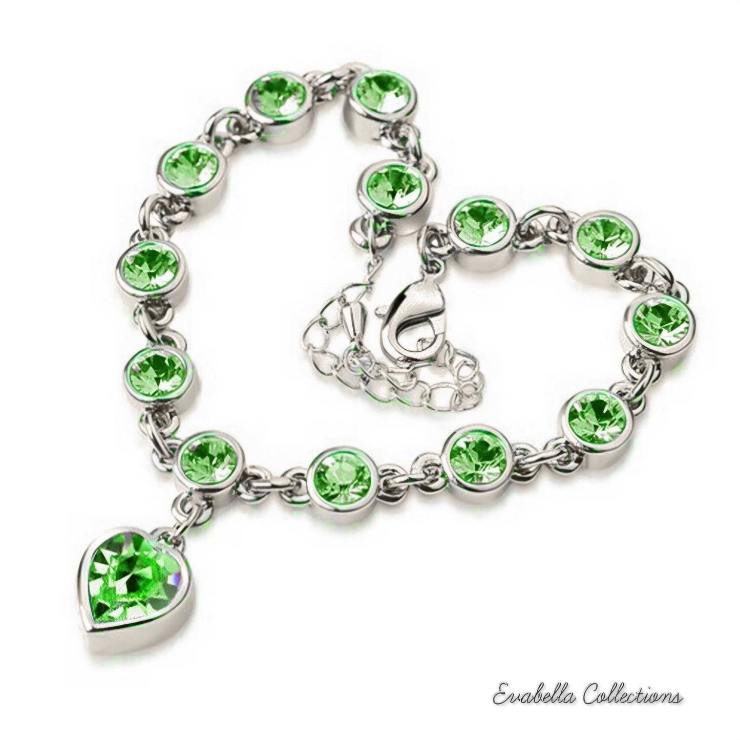 Happy Hearts Swarovski Crystal Clear And Colorful Bracelets VistaShops