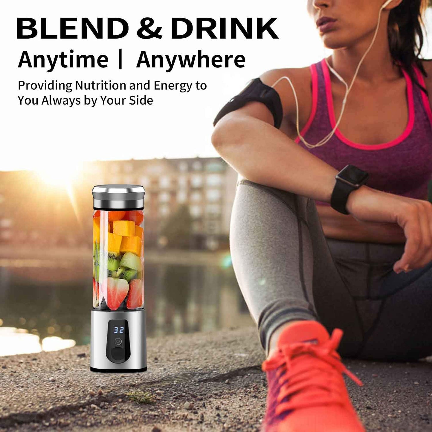 JuiceUp N Go Quick Portable Juicer And Smoothie Blender Vista Shops