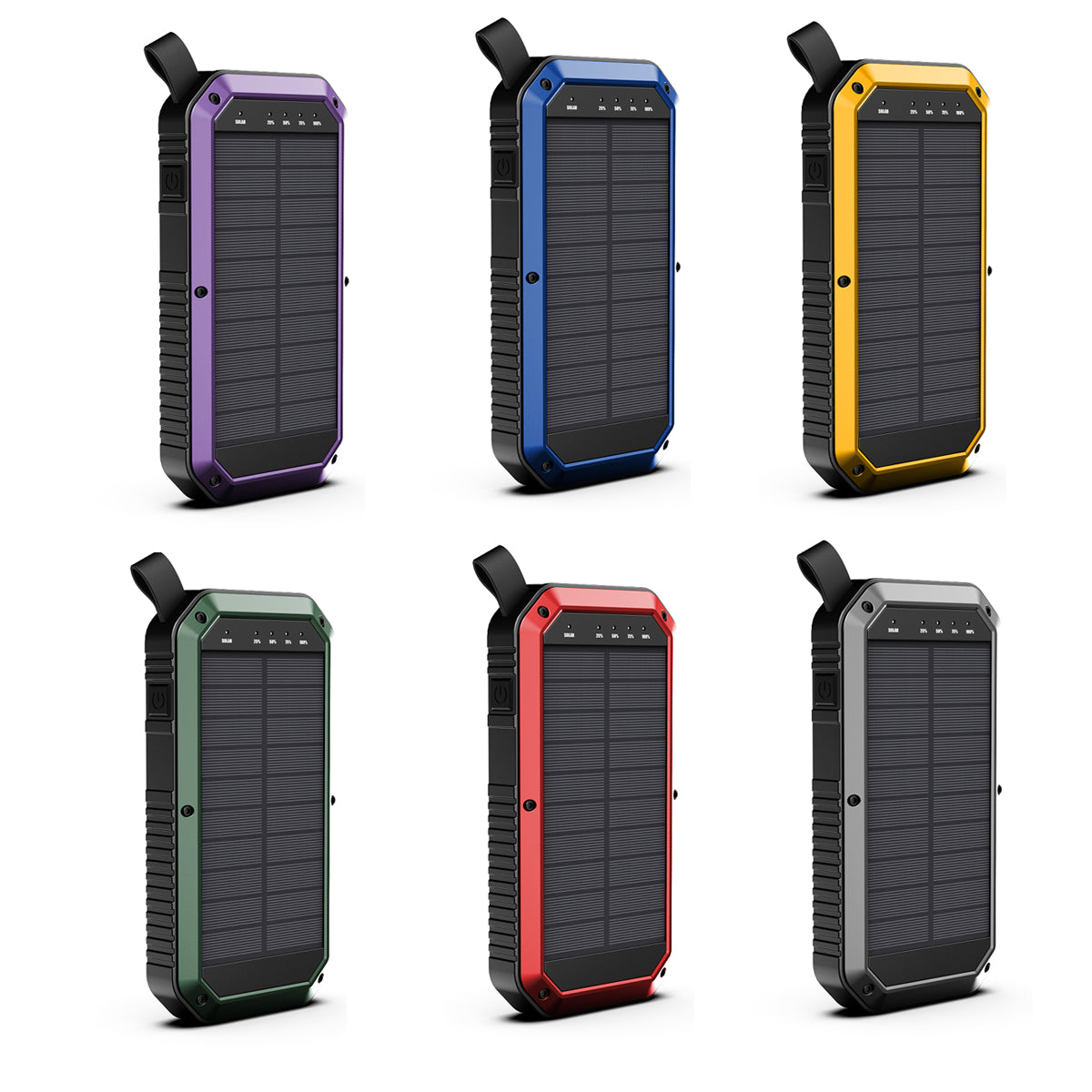 Sun Chaser Mini Solar Powered Wireless Phone Charger 10,000 mAh With LED Flood Light Vista Shops