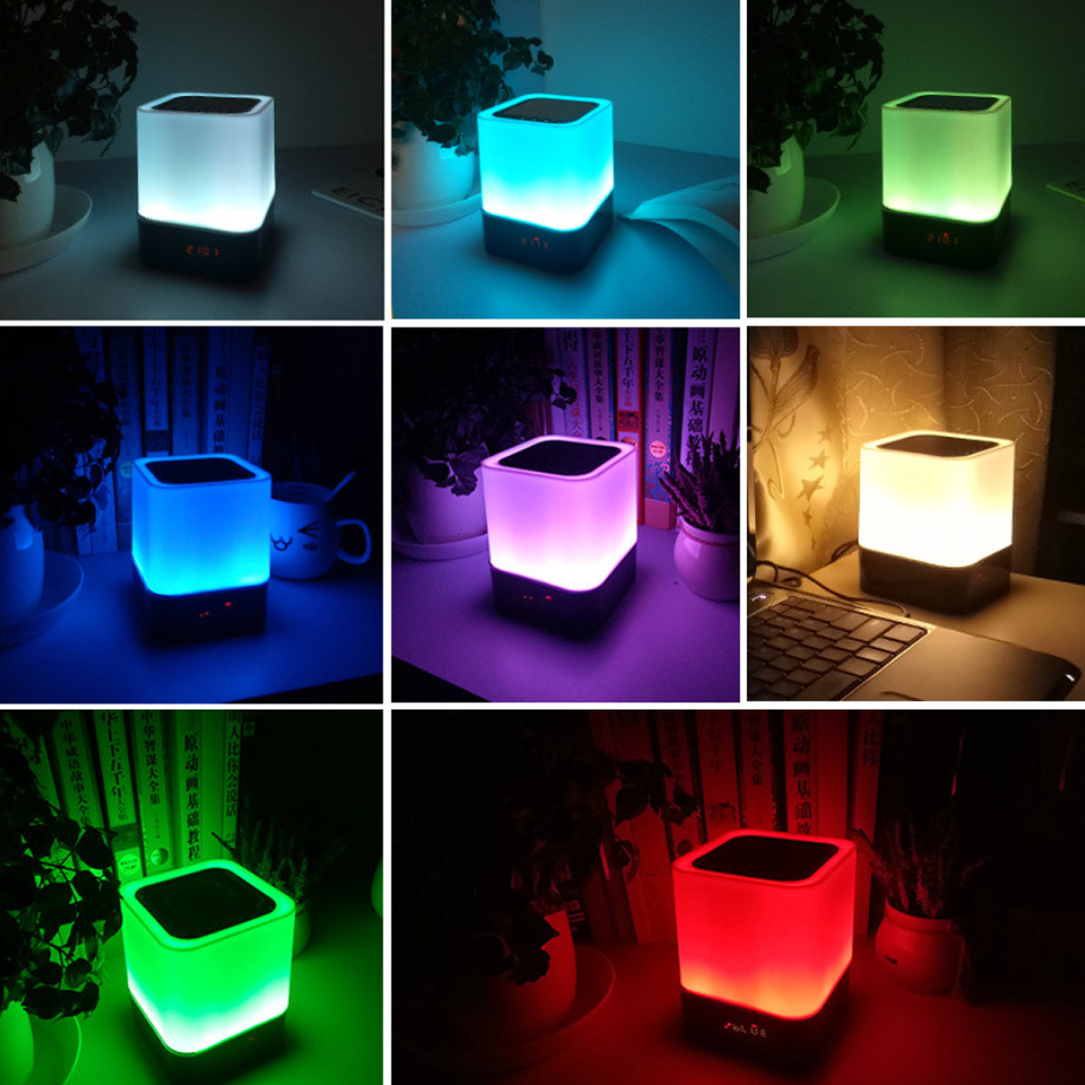 Sweet Dreams Speakers In 7 Changeable Mood Color Touch Lamp+ Phone Charger Vista Shops