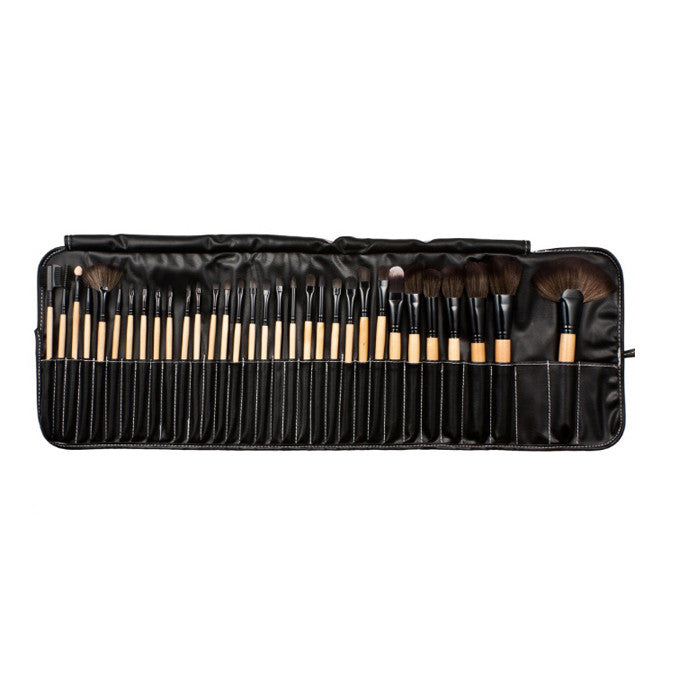 Sculptor 32 Piece High Quality Wooden Makeup Brush Set Vista Shops