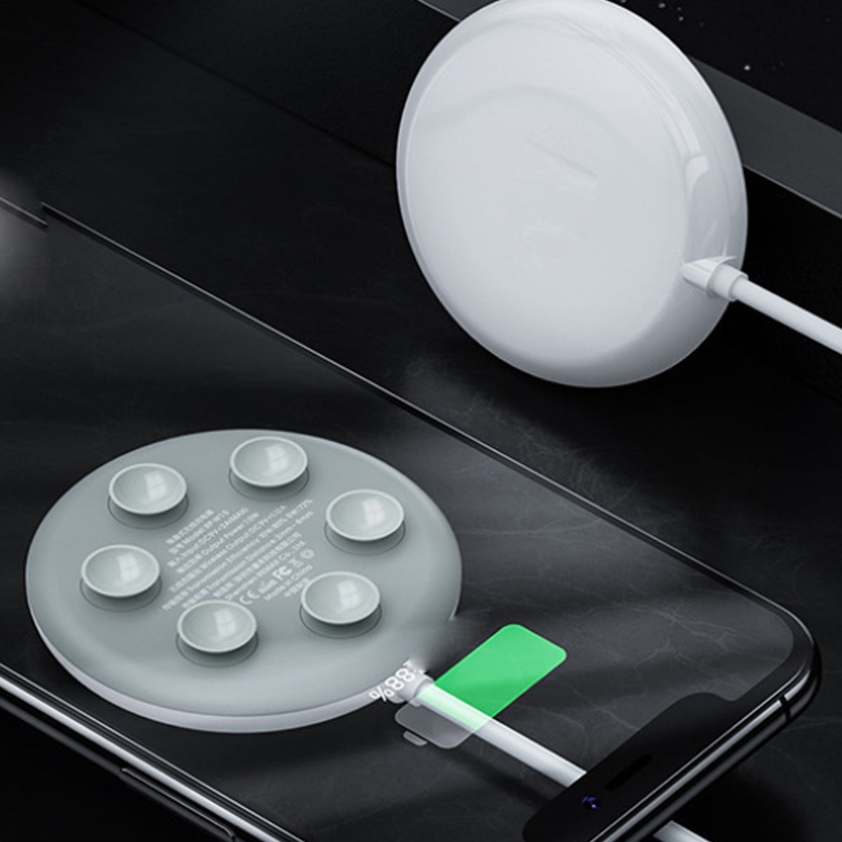 Superfast Ultra Thin And Round Wireless Charger Vista Shops