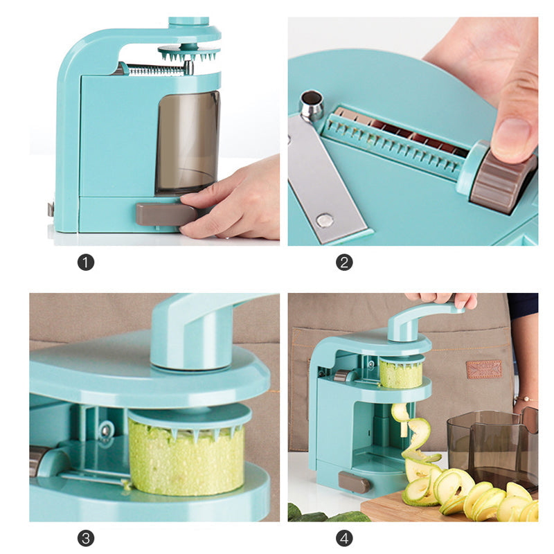 Top Chef Spiralizer Hand Cranked Salad Maker is ready Vista Shops