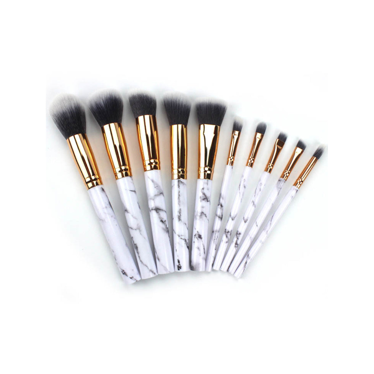 La Canica 10 In 1 Makeup Brush Set With Travel Friendly Container Vista Shops