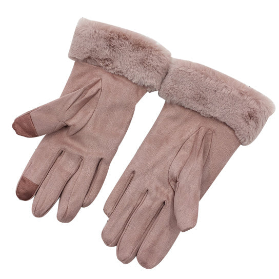 Chic Vibe Suede Smart Touch Gloves Vista Shops