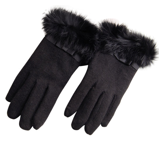 Kitten Mittens Faux Fur Lining Touch Smart Gloves Vista Shops