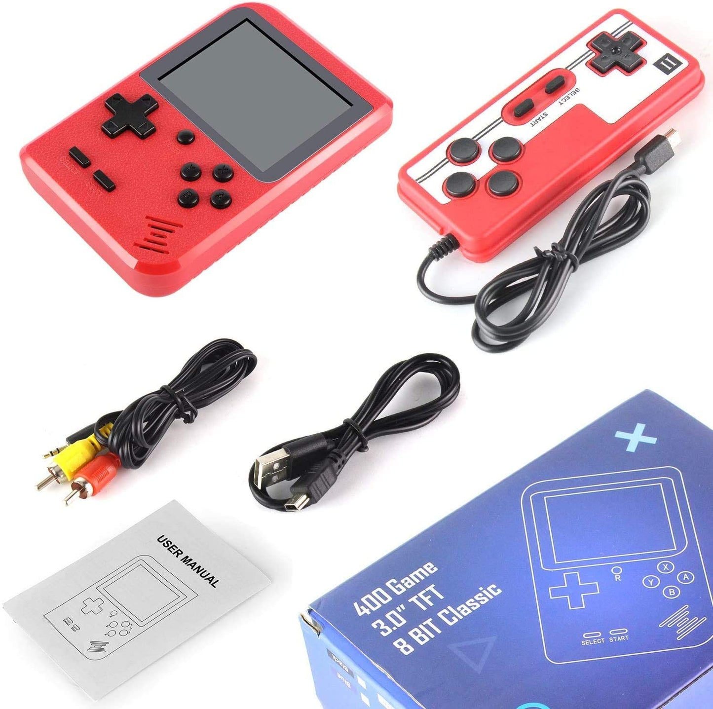 Portable Game Pad With 400 Games Included + Additional Player Controller Vista Shops