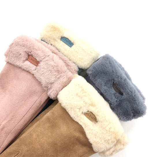 Chic Vibe Suede Smart Touch Gloves Vista Shops