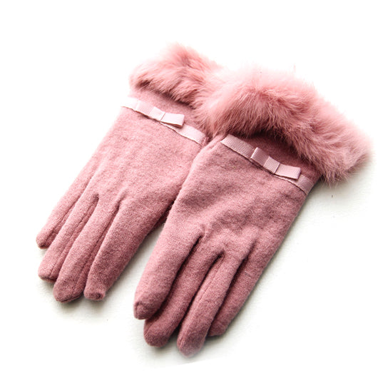 Kitten Mittens Faux Fur Lining Touch Smart Gloves Vista Shops