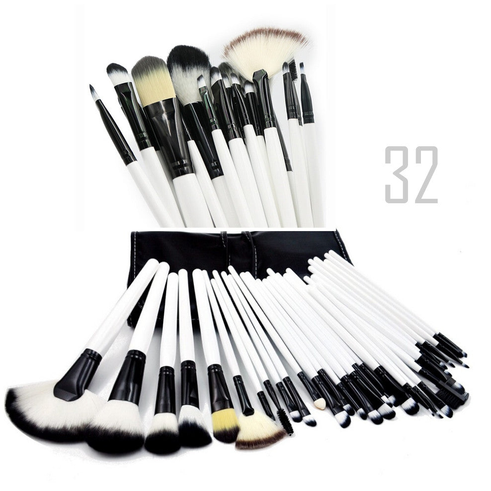 Sculptor 32 Piece High Quality Wooden Makeup Brush Set Vista Shops