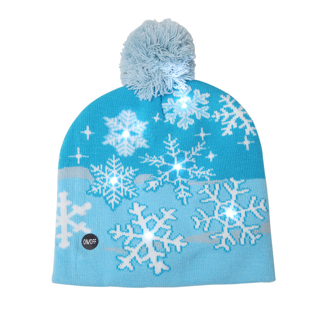 Pom Pom Party Holiday Hats With LED Lights Vista Shops