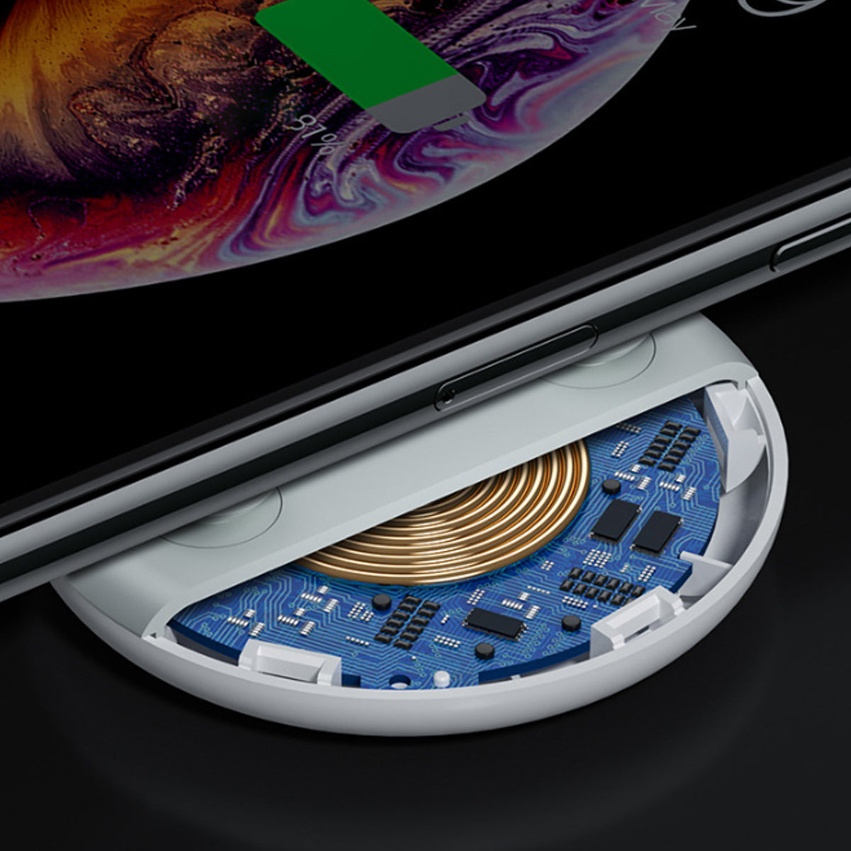 Superfast Ultra Thin And Round Wireless Charger Vista Shops