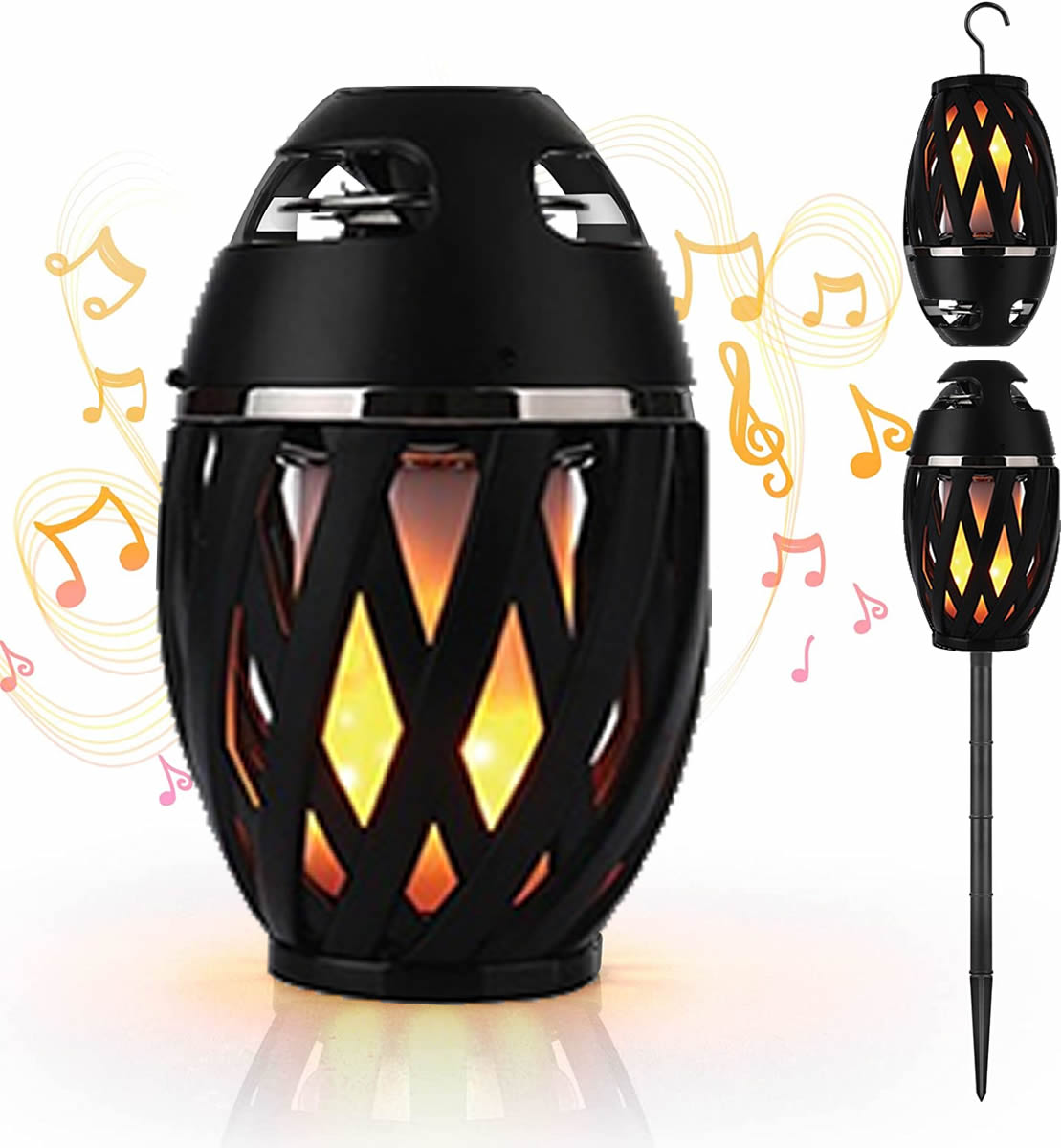 Tiki Tiki To To Outdoor LED Torch With Bluetooth Speaker Vista Shops
