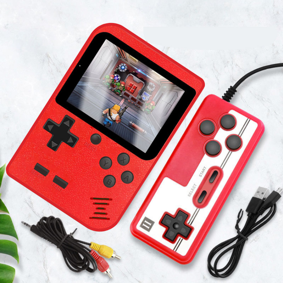 Portable Game Pad With 400 Games Included + Additional Player Controller Vista Shops