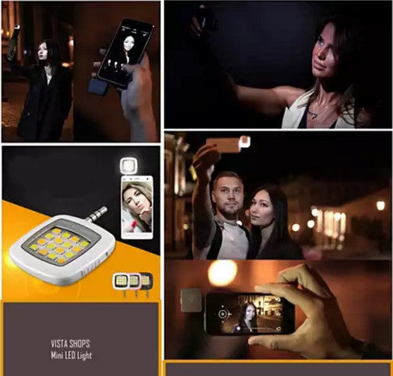 Mini Selfie LED Photo Light Vista Shops