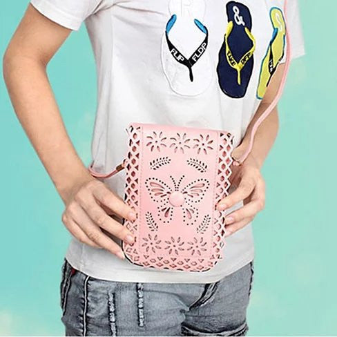 Social Butterfly A Flower And A Butterfly Filigree Design Crossbody Bag Vista Shops