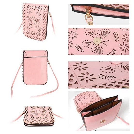 Social Butterfly A Flower And A Butterfly Filigree Design Crossbody Bag Vista Shops