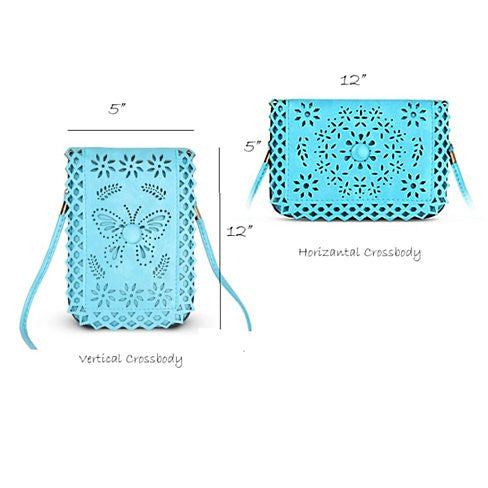 Social Butterfly A Flower And A Butterfly Filigree Design Crossbody Bag Vista Shops