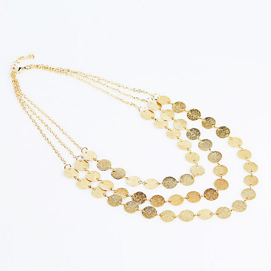 Sweet Glow Triple Strand Necklace Vista Shops