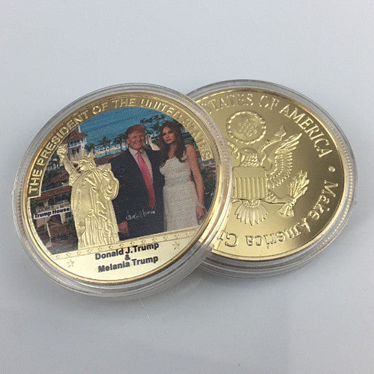 The First Couple Commemorative Coin With Donald And Melania Trump Vista Shops