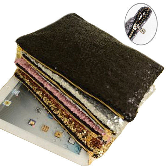 Glitterati Glam Clutch Sequins In 4 Colors Vista Shops