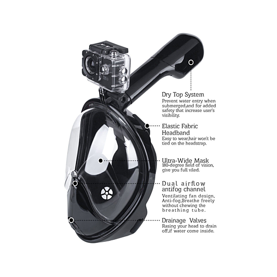 Full Face Snorkel Mask Vista Shops