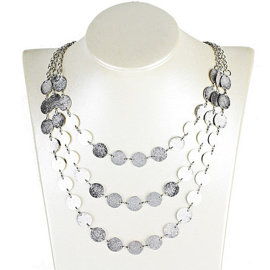 Sweet Glow Triple Strand Necklace Vista Shops