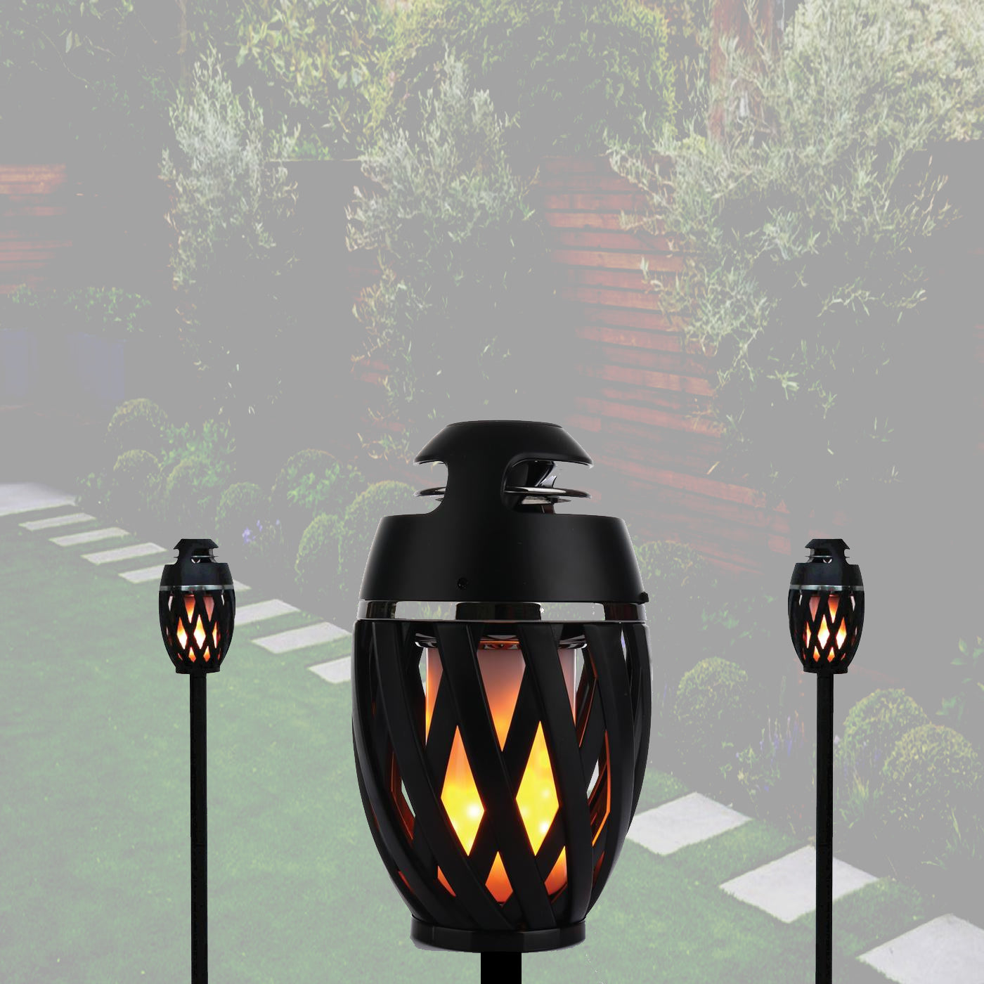 Tiki Tiki To To Outdoor LED Torch With Bluetooth Speaker Vista Shops