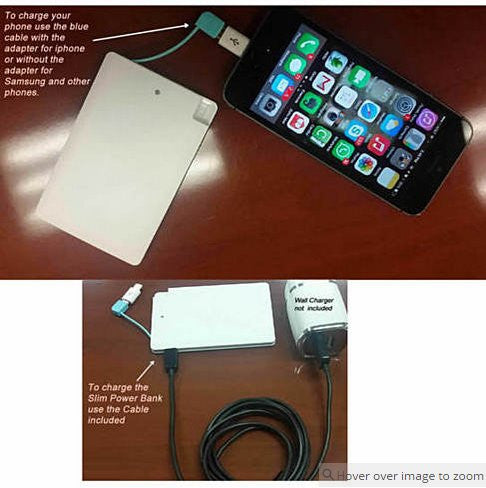 Slim Pocket Charger for your Smart Phone and Devices Vista Shops