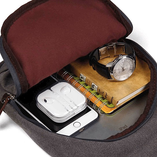 Sling Cling Cotton Canvas Messenger Bag in 5 Colors Vista Shops