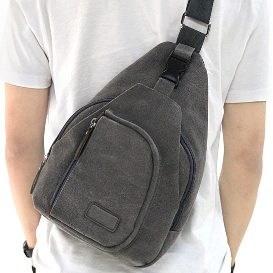 Sling Cling Cotton Canvas Messenger Bag in 5 Colors Vista Shops