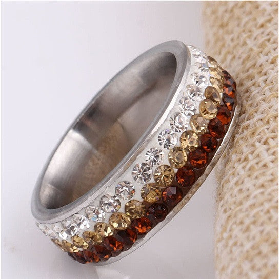 Cocktail & Mocktail Rings CZ Crystals With Ombre Effect Vista Shops