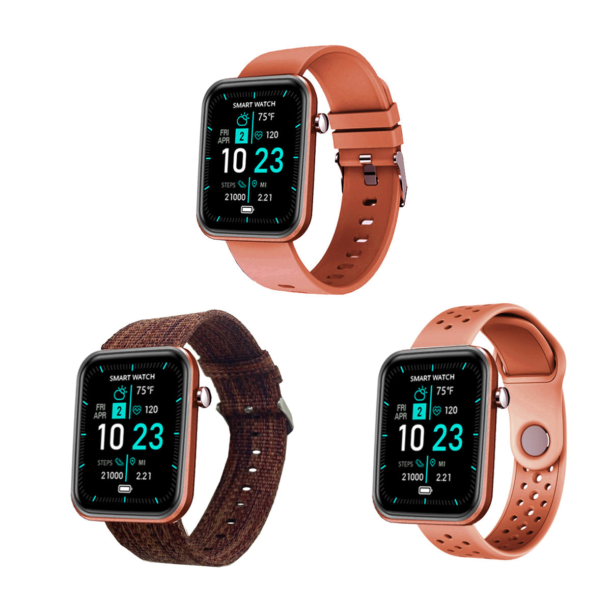 Advanced Smartwatch With Three Bands And Wellness + Activity Tracker Vista Shops