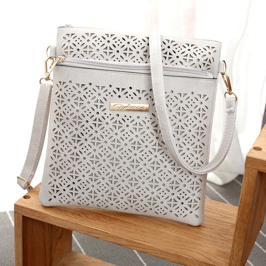 Blossomita Handbag With Cutout Flower Design Vista Shops