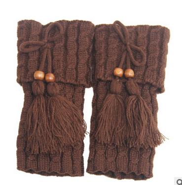 Winterland Leg Warmers With Wooden Beads And Tassels Vista Shops