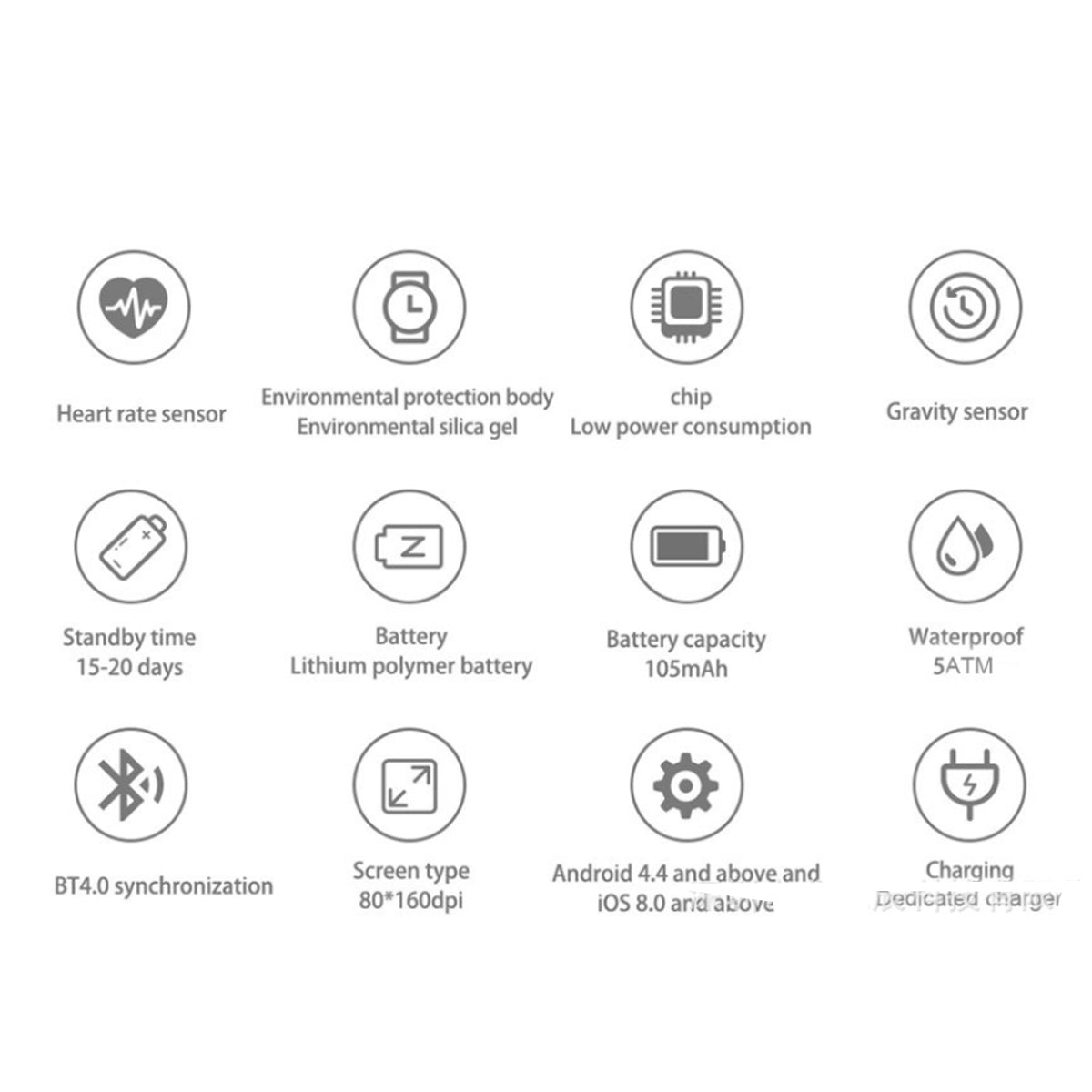 Alista Rugged Unisex Smart Watch Vista Shops