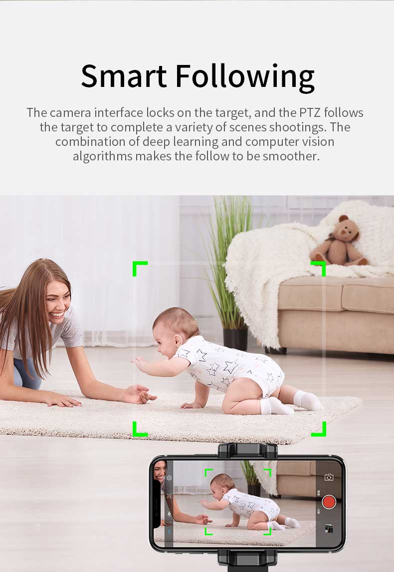 Robo 360 Rotation Smart AI Gimbal Live Video Record And Object Motion Tracking Vista Shops
