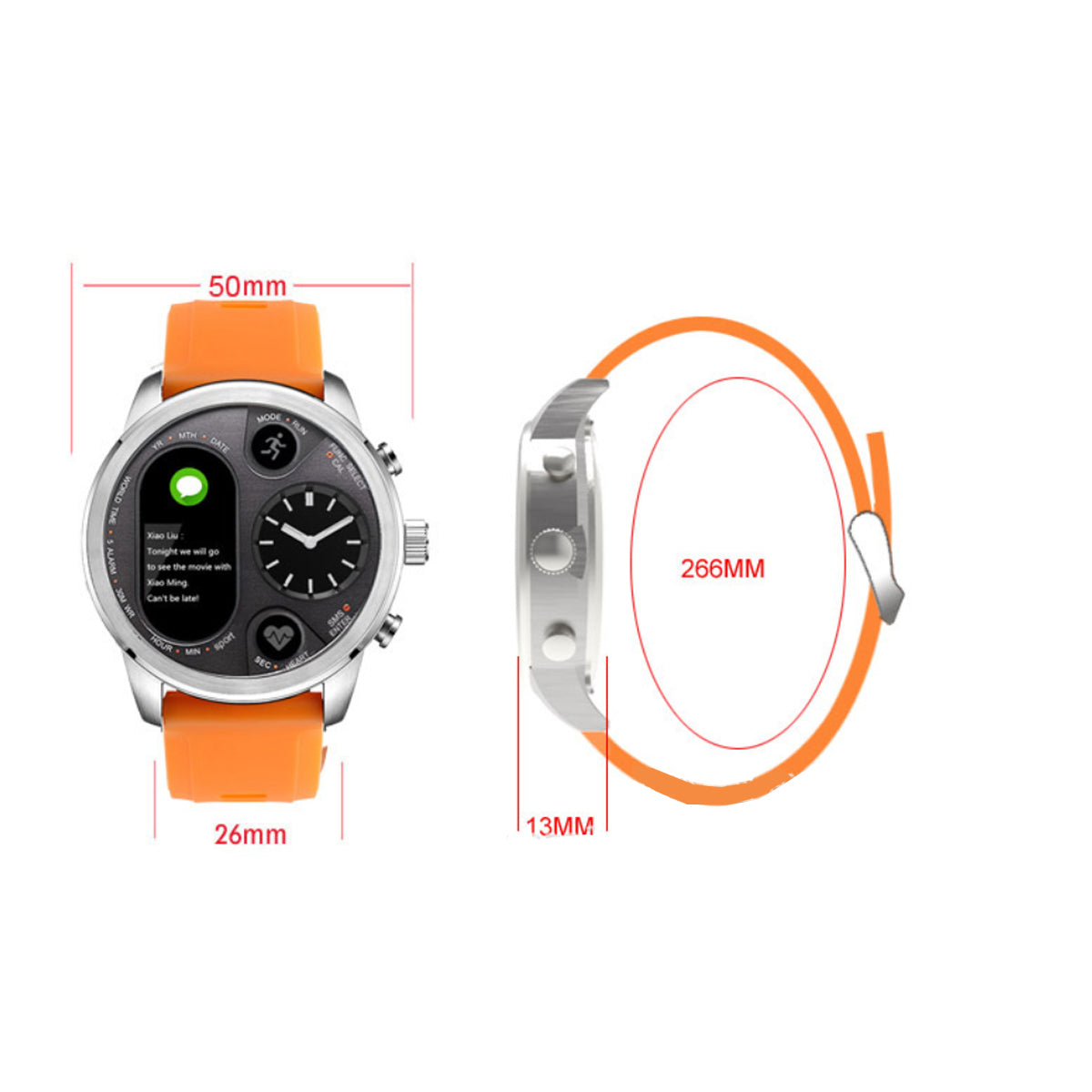Alista Rugged Unisex Smart Watch Vista Shops
