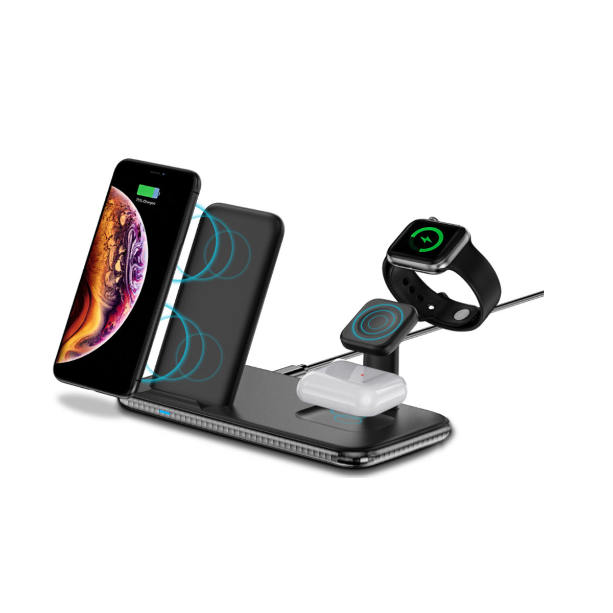4 in 1 Wireless Fast Charging Hub Vista Shops