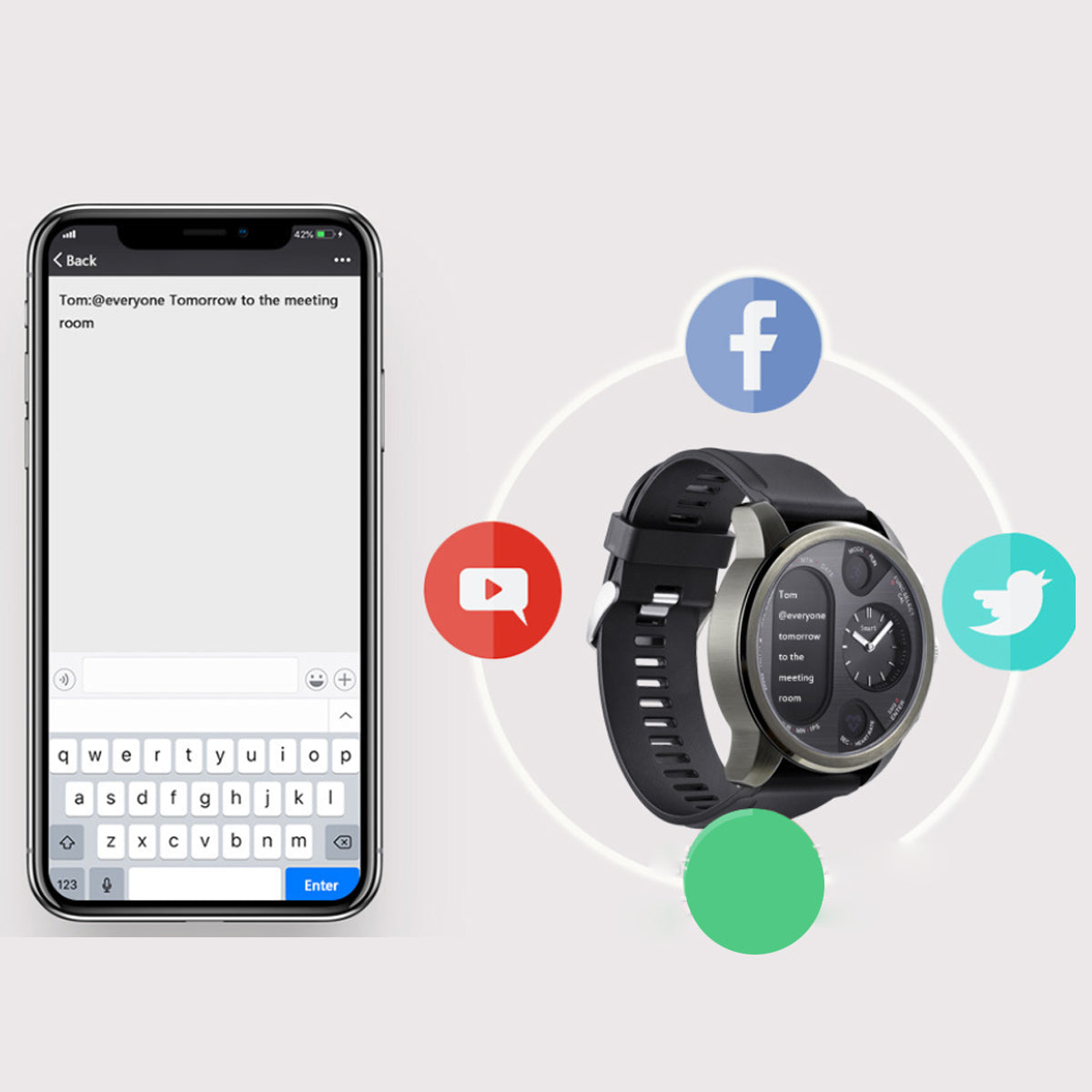 Alista Rugged Unisex Smart Watch Vista Shops