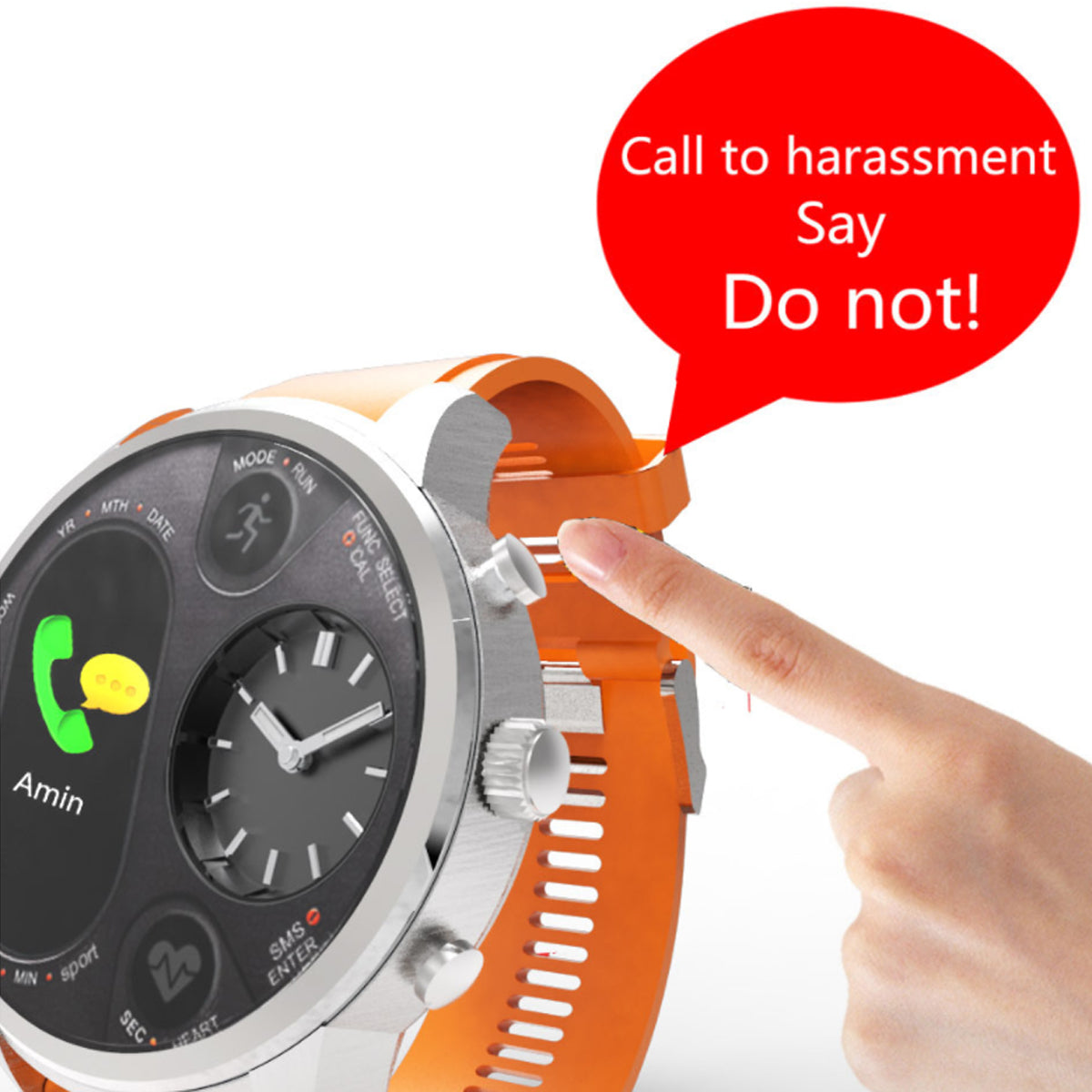 Alista Rugged Unisex Smart Watch Vista Shops